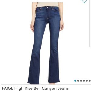 Paige high-waisted flare jeans.  Size 29